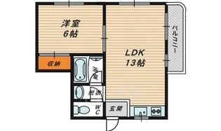 東洋プラザしろきた【2階】の間取り