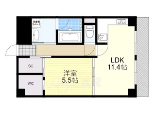 エルプラド京橋【8階】の間取り