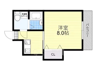 大阪府茨木市上中条2丁目【マンション】の間取り