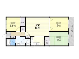 大阪府茨木市総持寺駅前町【マンション】の間取り
