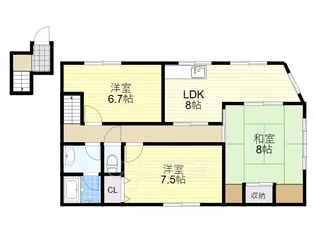 大阪府茨木市学園南町【一戸建】の間取り
