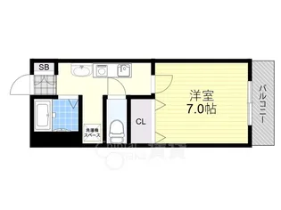 大阪府茨木市奈良町【マンション】の間取り
