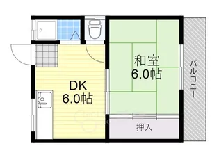 椿ハイツ【2階】の間取り