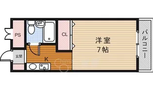 大阪府豊中市螢池北町1丁目【マンション】の間取り