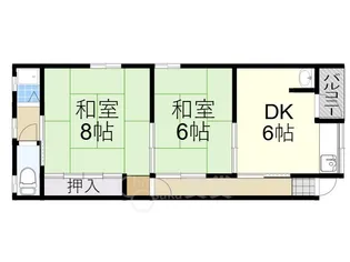 2DKの間取り画像