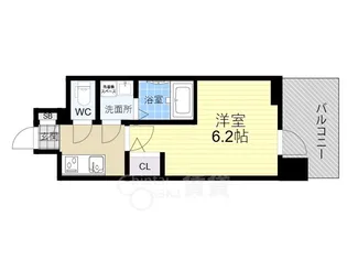 エスリードレジデンス梅田クラスシティ【5階】の間取り