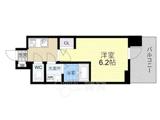 エスリードレジデンス梅田クラスシティ【3階】の間取り