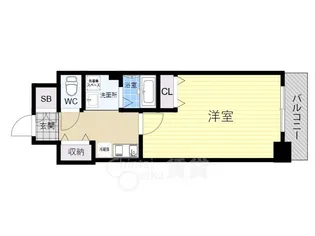 ルモン中津【4階】の間取り