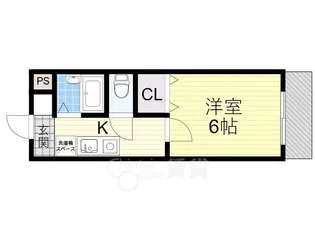 1Kの間取り画像