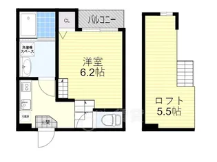 ハーモニーテラス宝山町【2階】の間取り