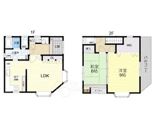 大阪府大阪市北区本庄東1丁目【一戸建】の間取り