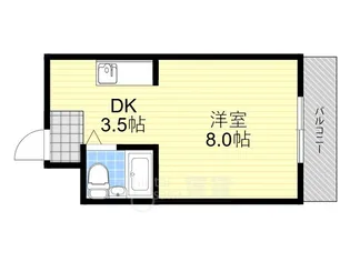 プラットホーム川端通り【2階】の間取り