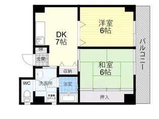 クレイバーハイツ本庄【2階】の間取り