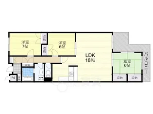 グレインヂ泉丘【1階】の間取り
