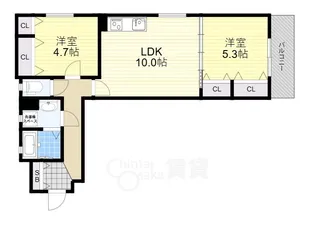 大阪府吹田市原町3丁目【アパート】の間取り