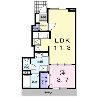大阪府豊中市上津島2丁目【アパート】の間取り