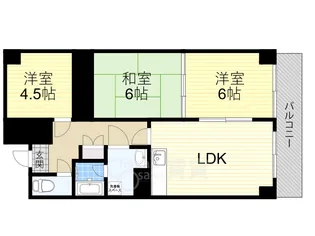 大阪府吹田市五月が丘東【マンション】の間取り