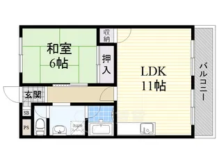 アクシスコート三島丘【2階】の間取り