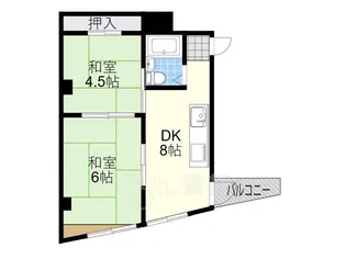 SPACE GREEN Toyonaka【4階】の間取り