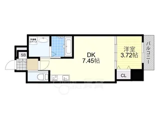 クローバー・クレア石橋阪大前【5階】の間取り