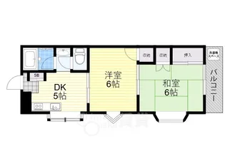 第五八雲マンション【3階】の間取り
