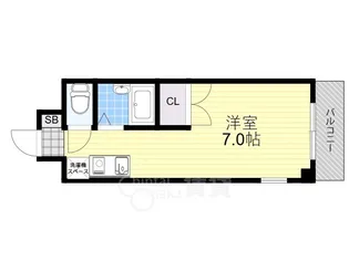 プレリュード江坂【3階】の間取り