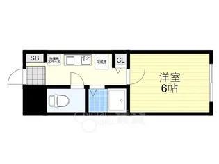 大阪府茨木市中津町【マンション】の間取り