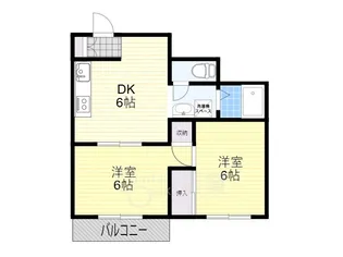 大阪府豊中市玉井町2丁目【アパート】の間取り