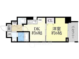 メゾンセンリーユ【6階】の間取り