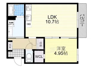 Cedar Hall Yamada One【2階】の間取り