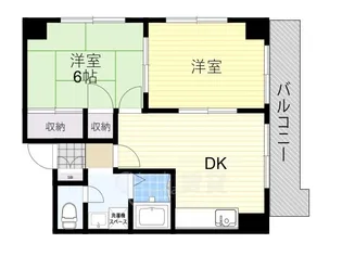 エクセルコート千里丘【2階】の間取り