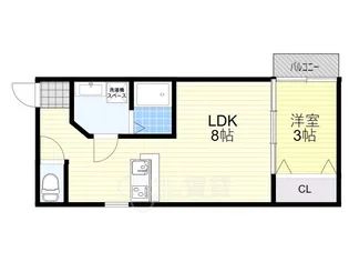 ドエル小花【3階】の間取り