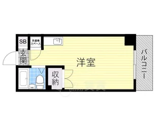 東明マンション江坂【4階】の間取り