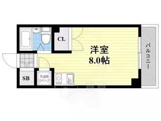 東明マンション江坂【6階】の間取り
