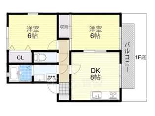 コンフォートヒル1・2【1階】の間取り