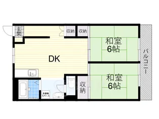 ハイツ穂積【2階】の間取り