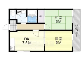 セランジュ豊中【4階】の間取り