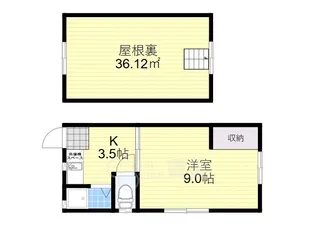 安川文化【2階】の間取り
