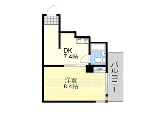 アイシス服部【3階】の間取り