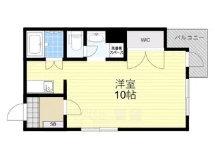 ベルエアー桜塚【2階】の間取り