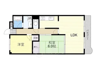 大阪府豊中市上野東1丁目【マンション】の間取り