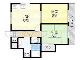 セランジュ豊中【5階】の間取り