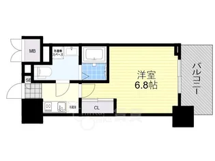 レジュールアッシュ塚本【5階】の間取り