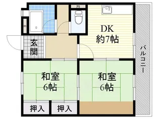 大阪府茨木市双葉町【マンション】の間取り