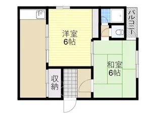 弥生ハイツ【2階】の間取り