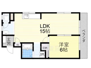 大阪府摂津市千里丘東2丁目【マンション】の間取り
