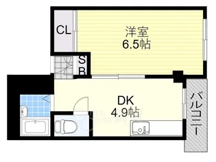 フラット34茨木【3階】の間取り