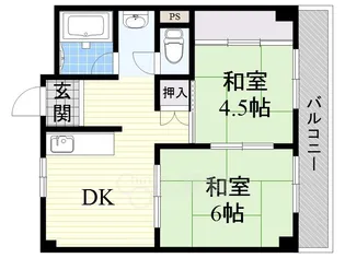 大阪府摂津市三島3丁目【マンション】の間取り