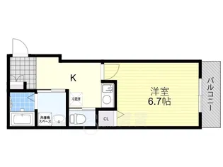 F`grace豊中【1階】の間取り