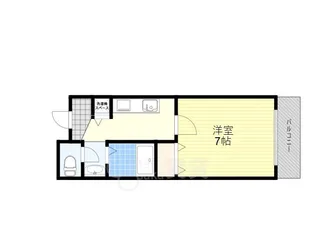 リーフジャルダン総持寺駅前【2階】の間取り